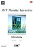 IVT Nordic Inverter. Driftsvejledning. Artikel nr: 290598-3 Udgave 3.0. Benytter ozonvenligt kølemedium R410A