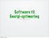 Software til Energi-optimering. -Hvad vi fandt derude...