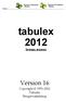 Manual. tabulex 2012 SKEMALÆGNING. Version 16. Copyright 1991-2012 Tabulex Brugervejledning