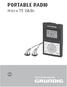 PORTABLE RADIO. Micro 75 DAB+
