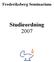 Frederiksberg Seminarium. Studieordning 2007