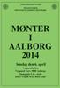 MØNTER MØNTER I AALBORG AALBORG 2014 2014