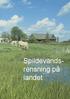 Spildevandsrensning. landet