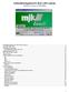 Indholdsfortegnelse for MJK-LINK manual