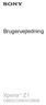 Brugervejledning. Xperia Z1 C6902/C6903/C6906