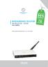 BROADBAND ROUTER WIRELESS 150N 150 MBPS BRUGERHÅNDBOG NI-707538
