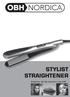 STYLIST STRAIGHTENER. Straightener with high temperature- type 3060