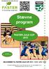 Stævne program FASTER JULE CUP 2015 VELKOMMEN TIL FASTER JULE CUP 2015 // U12 U14 U16