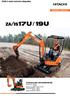 ZAXIS-5 serien med kort svingradius