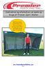 Instruktion og information i at samle og bruge dit Premier Sport Shelter