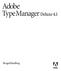 Adobe. Type Manager Deluxe 4.1. Brugerhåndbog