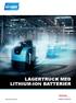 Lagertruck med Lithium-Ion batterier