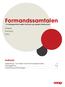 Formandssamtalen - En dialogsamtale mellem formand og uddeler/varehuschef