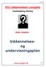 Uddannelses- og undervisningsplan