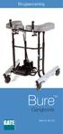 Brugsanvisning. Bure. Gangborde. Bure XL 56-315