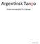 Argentinsk Tango. Undervisningsplan for 4 gange MW20131118-1