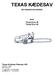 TEXAS KÆDESAV BETJENINGSVEJLEDNING Model Texas Euro 35 Texas Euro 40