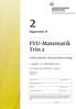 FVU-Matematik Trin 2. Opgavesæt H. Forberedende voksenundervisning. 1. august - 31. december 2015. Dette opgavesæt indeholder 12 opgaver