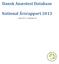Dansk Anæstesi Database. National Årsrapport 2013