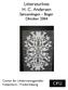 Litteraturliste H. C. Andersen Sætsamlingen Bøger Oktober 2004
