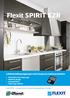 Flexit SPIRIT K2R. Luftbehandlingsaggregat med integreret køkkenemhætte. Markedets mest støjsvage Moderne design Energieffektiv Placering i køkken