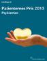 Indstillinger til. Patienternes Pris 2015 Psykiatrien