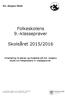 Folkeskolens 9.-klasseprøver. Skoleåret 2015/2016