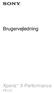 Brugervejledning. Xperia X Performance F8131