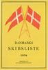 DANMARKS SKIBSLISTE UDGIVET AF HANDELSMINISTERIET