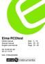 Elma RCDtest Dansk manual Side 3-19 Svensk manual Sida 20-35 English usermanual Page 35-49 DK: 63 98 920 362 SE: 42 110 26 EAN: 5706445830008