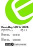 Davo-Meg 1002 & 1002B Dansk manual Side 3-5 English user manual Page 6-8