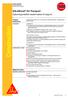 Construction. Opløsningsmiddelfri elastisk klæber til trægulve. Produkt beskrivelse. Miljøinformation. Produkt datablad Edition 06-08-2014