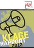 FOLKEKIRKENS NØDHJÆLP KLAGERAPPORT 2012 KLAGE RAPPORT. anti-korruptions politik