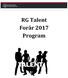 RG Talent. Ved fuld deltagelse på talentholdet vil alle elever få udleveret et diplom på gennemført Talent Program.