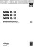 NRG NRG NRG Montagevejledning Niveauelektrode NRG 16-12, NRG 17-12, NRG 19-12