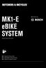 MK1-E ebike SYSTEM. Model year EN Original instructions DE Originalbetriebsanleitung DK Original brugsanvisning