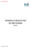 GENERELLE REGLER FOR SELVBETJENING