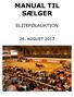 MANUAL TIL SÆLGER ELITEFØLAUKTION 26. AUGUST 2017