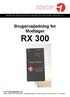 Brugervejledning for Modtager RX 300
