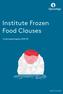 Institute Frozen Food Clauses. Forsikringsbetingelser R335 13P