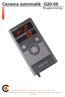 Cerama automatik G20-06 Brugsanvisning