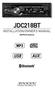 JDC218BT INSTALLATION/OWNER'S MANUAL. AM/FM/CD Receiver