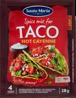Taco kryddermix (hot) 28