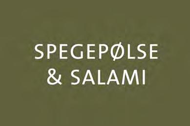 SPEGEPØLSE & SALAMI SPEGEPØLSE & SALAMI I de efterfølgende felter finder du vores udvalg af skiveskårne spegepølser og salamier.