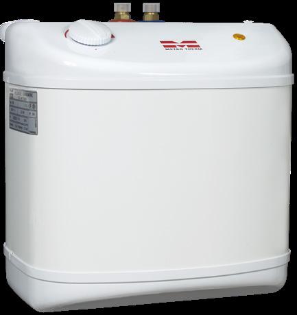 Elvandvarmere til trykløs installation A METRO TERMs mindste elvandvarmer på 5 liter er beregnet til ét tappested, fx ved en køkken- eller håndvask, hvor der er ikke er ført varmt vand.