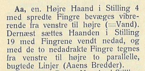 Spørgsmål 2 Hvad er det første tegn i 1926-ordbogen? (OBS! Det gælder ikke tegnet for 'Danmark' på første side) Link: https://vimeo.
