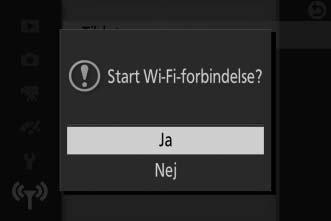 derefter Wi-Fi, og tryk på J. 2 Vælg Tilslut.