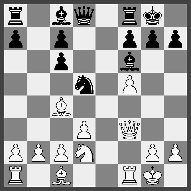 Nyt fra Sønderjysk Skak Nummer 63 Side 7 h6 Nu ruller de sorte bønder, mens de hvide ikke kan komme frem uden at blive slagtet. 33. e3 g5 34.hxg5 hxg5 35. d2 e7 36.