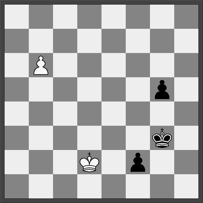 e3 h7 Nu får hvid ikke engang lov til at ofre løberen for bonden.] 38. xd2 xg3 39.b4 f4 40.b5 axb5 41.axb5 cxb5 42.cxb5 f3 43.b6 f2 12... e3!