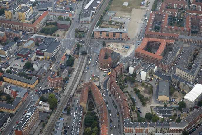 Nørrebro Station, 2010 (JW ) eller omkringliggende områder eller bebyggelser. Lokalplanen skal muliggøre etableringen af en stationsplads i forbindelse med cityringens station Nørrebro.